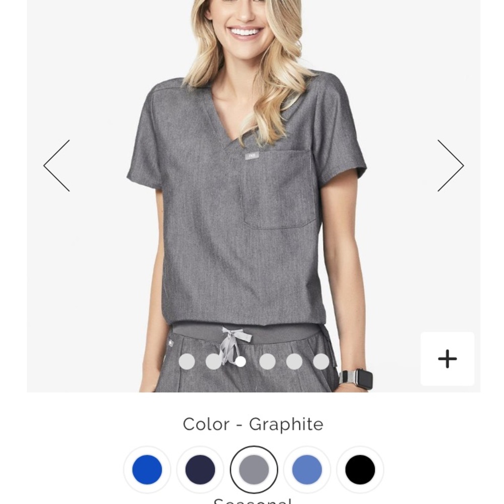 FIGS scrubs women’s grey Large top/pants
